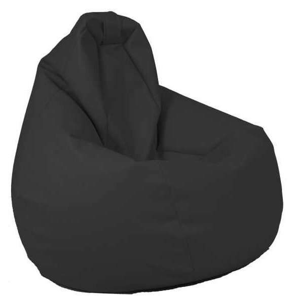 Fotoliu puf copii, Nirvana Light Pufrelax, Material Piele ecologica - Dark Grey
