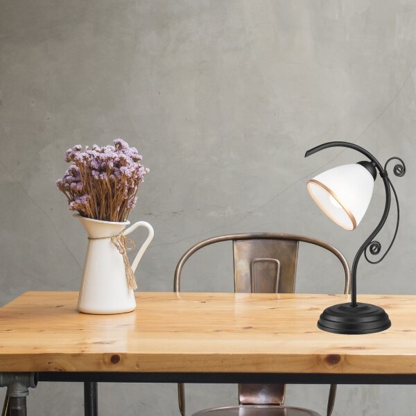 Lampă de masă RETRO II 1xE27/60W/230V negru