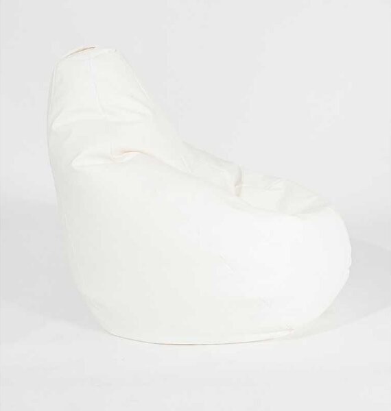 Fotoliu Nirvana Grande, Material Piele ecologica - Alb