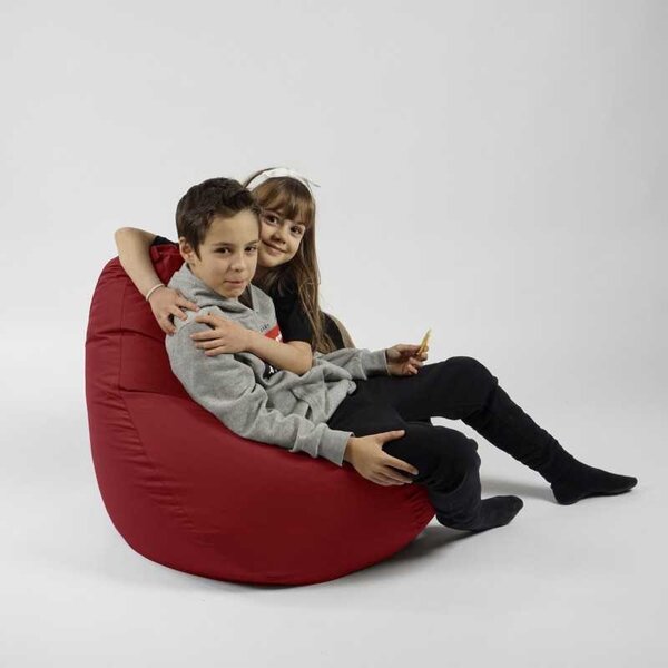 Fotoliu puf copii, Nirvana Light Pufrelax, Material Impermeabil - Red