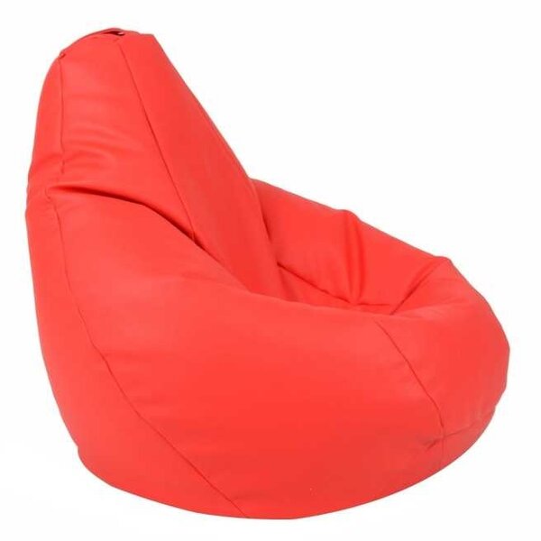 Fotoliu puf copii, Nirvana Light Pufrelax, Material Piele ecologica - Rosu