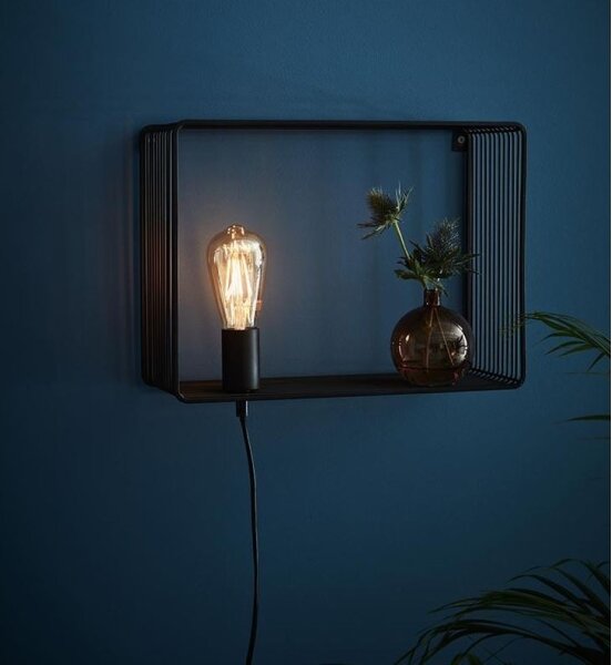 Markslöjd 107814 - Aplică de perete SHELF 1xE27/60W/230V