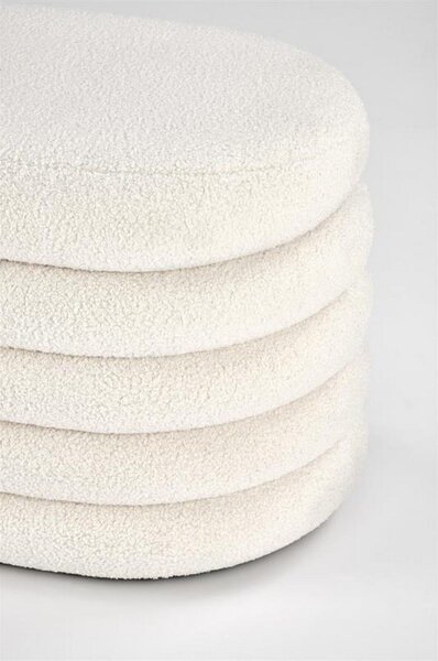 Bancuta BLISS, crem, cu spatiu depozitare, 105x42x42 cm