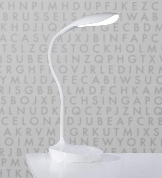 Markslöjd 106093 - LED Lampă de masă dimmabilă cu USB SWAN LED/4,6W/230V