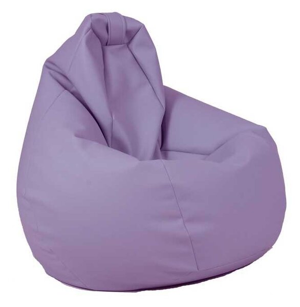 Fotoliu Nirvana Hobbit Pufrelax, Material Piele ecologica - Violet