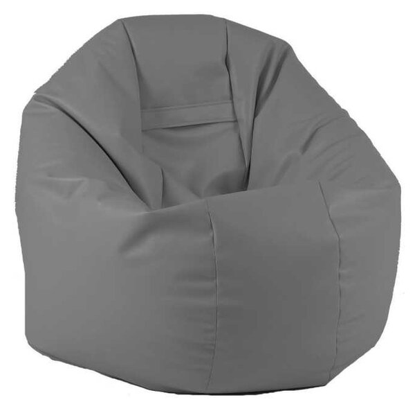 Fotoliu Relaxo XL, Material Piele ecologica - Dark Grey