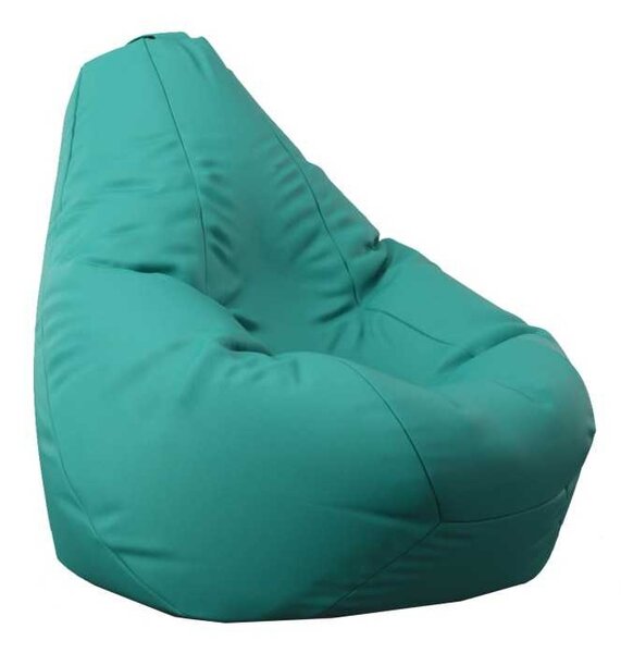 Fotoliu Nirvana Hobbit Pufrelax, Material Piele ecologica - Turcoaz