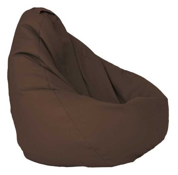 Fotoliu Nirvana Hobbit Pufrelax, Material Piele ecologica - Chocolate