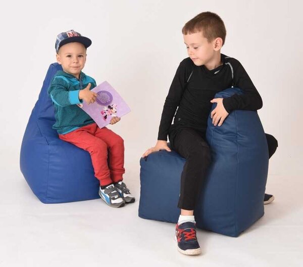 Fotoliu tip Scaun Sunlounger Junior, Material Piele Ecologica - Negru