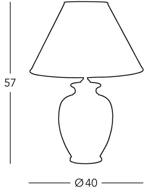 Kolarz 0014.74.6 - Lampă de masă TLAVORIO 1xE27/100W/230V