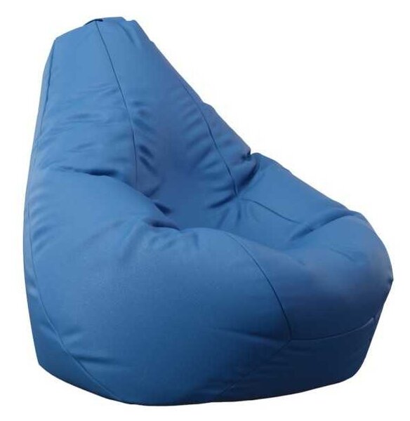 Fotoliu Nirvana Hobbit Pufrelax, Material Piele ecologica - Blue