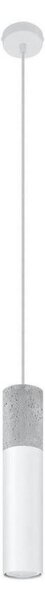 Sollux SL.0647 - Lustr BORGIO 1xGU10/40W/230V beton/metal alb