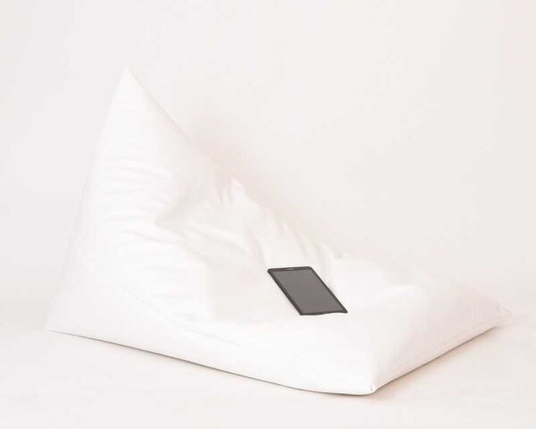 Fotoliu sac Kudos, Material Piele ecologica - Alb