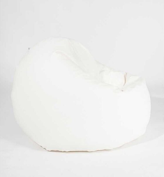 Fotoliu Relaxo XL, Material Piele ecologica - Alb