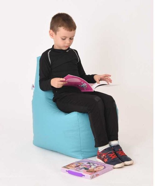 Fotoliu tip Scaun Sunlounger Junior, Material Piele ecologica - Turcoaz