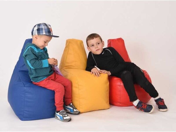 Fotoliu tip Scaun Sunlounger Junior, Material Piele Ecologica - Rosu