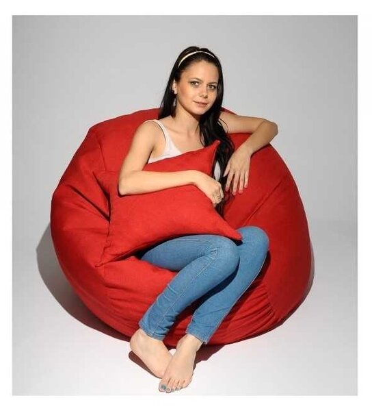 Set Fotoliu Matusalem cu Perna, Material Textil - Montana Red