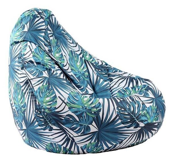 Fotoliu Nirvana Hobbit Pufrelax, Material Impermeabil - Frunze Tropicale