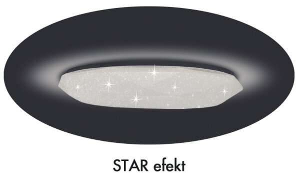 Plafonieră LED dimabilă Ecolite WZSD-25W/LED DIAMANT LED/25W/230V + telecomandă