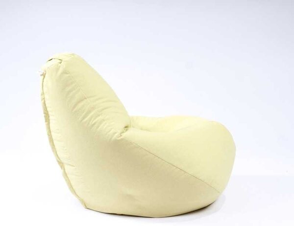 Fotoliu Nirvana Hobbit Pufrelax, Material Textil - Lemon