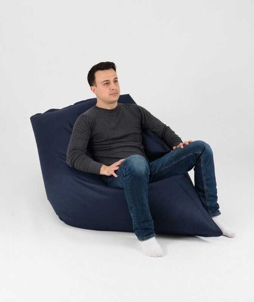 Fotoliu tip Perna Magic Pillow, Material Impermeabil - Indigo