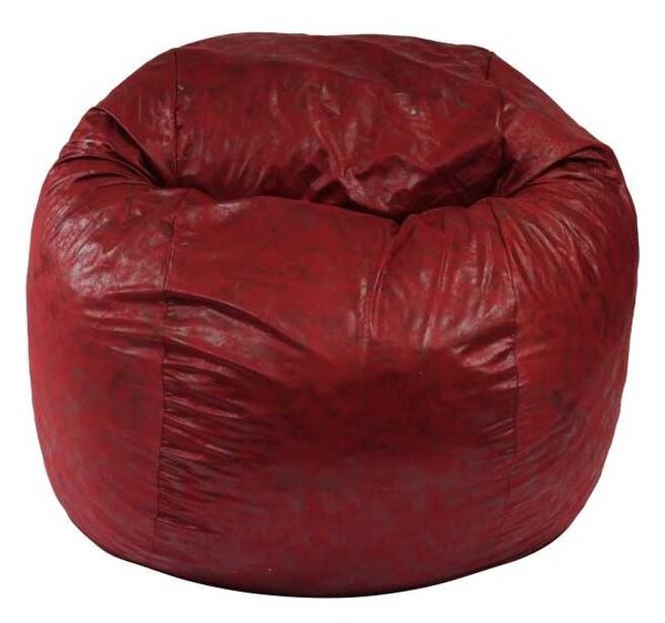 Set Fotoliu King Size cu Otoman (suport picioare) si Perna, Material Textil - Cranberry