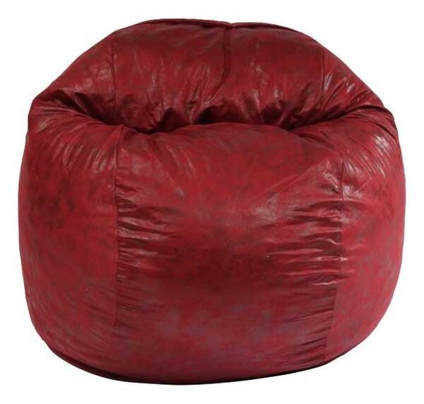 Set Fotoliu Matusalem cu Otoman (suport picioare) si Perna, Material Textil - Cranberry