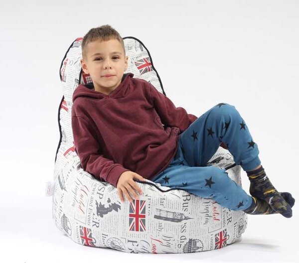 Fotoliu OK Junior, Material Impermeabil - Good Old News