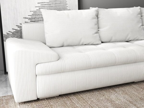 Colțar extensibil dumonde cu ladă de depozitare Leonardo Zoom Crem 260x185 cm II