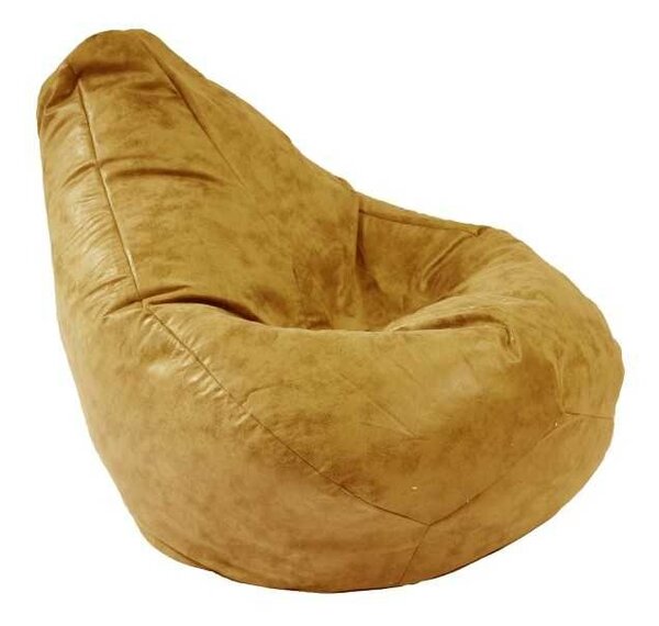 Fotoliu Nirvana Hobbit Pufrelax, Material Textil - Amber (caramel,maro)