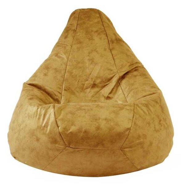 Fotoliu Nirvana Hobbit Pufrelax, Material Textil - Amber (caramel,maro)