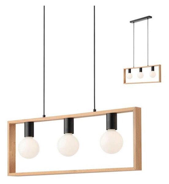 Redo 01-1665 - Lustră pe cablu TIMBER 3xE27/42W/230V
