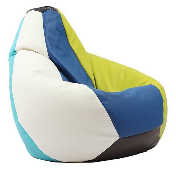 Fotoliu puf copii, Nirvana Light Pufrelax, Material Piele ecologica - Mozaic