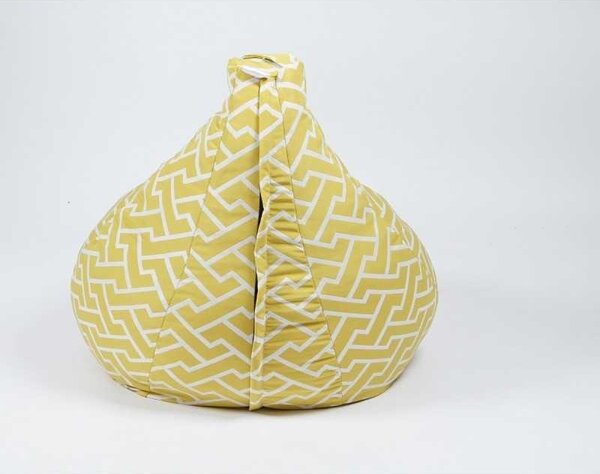 Fotoliu puf copii, Nirvana Light Pufrelax, Material Textil - Zippity Yellow
