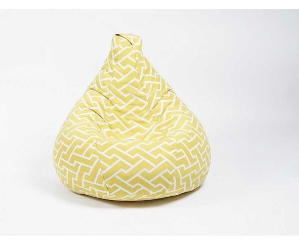 Fotoliu puf copii, Nirvana Light Pufrelax, Material Textil - Zippity Yellow