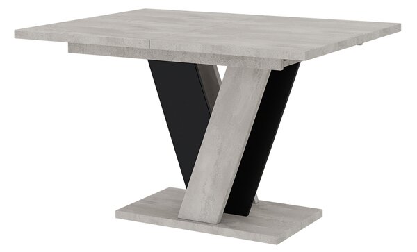 Masă de sufragerie Venag (gri deschis + Negru) (pentru 4 până la 6 persoane). 1055269