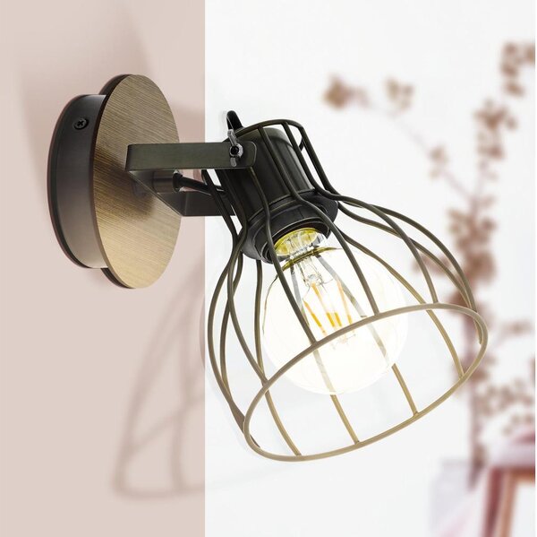 Eglo 98134 - Aplică perete spot SAMBATELLO 1xE27/40W/230V