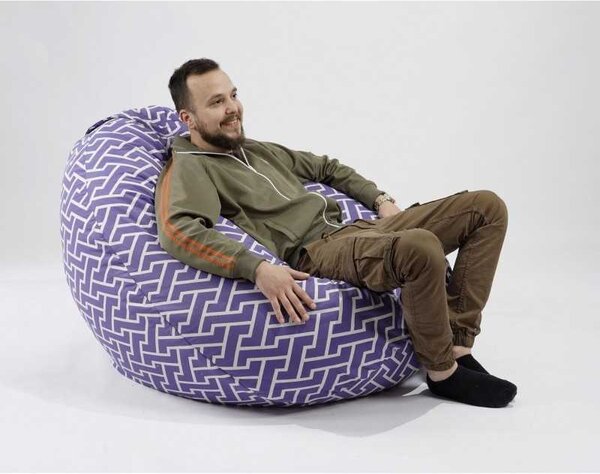Fotoliu Nirvana Gigant, Material Textil - Zippity Purple