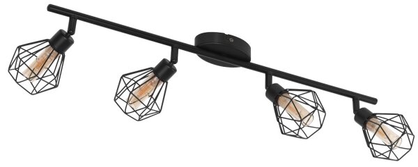 Eglo 55301 - Spot LED ZAPATA 4xG9/3W/230V negru