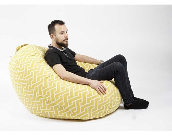 Fotoliu Nirvana Gigant, Material Textil - Zippity Yellow