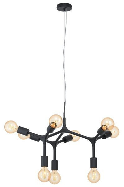 Eglo 98346 - Lustră pe cablu BOCADELLA 9xE27/60W/230V
