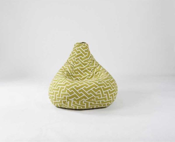 Fotoliu puf copii, Nirvana Light Pufrelax, Material Textil - Zippity Green
