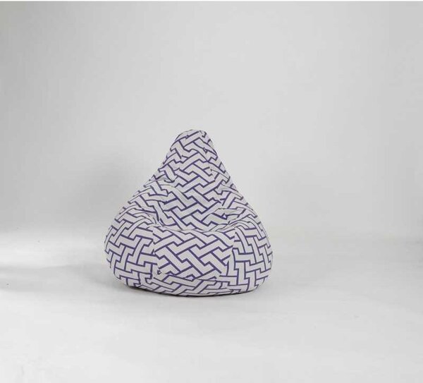 Fotoliu puf copii, Nirvana Light Pufrelax, Material Textil - Zappity Purple