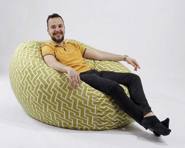 Fotoliu King Size, Material Textil - Zippity Green