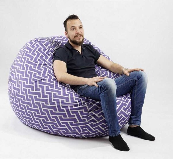 Fotoliu King Size, Material Textil - Zippity Purple