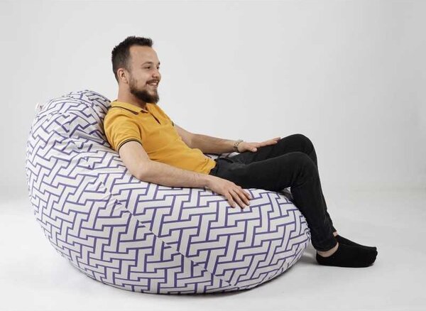 Fotoliu Nirvana Gigant, Material Textil - Zappity Purple