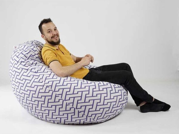 Fotoliu Nirvana Gigant, Material Textil - Zappity Purple