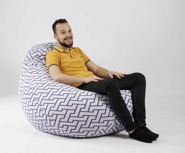 Fotoliu Nirvana Gigant, Material Textil - Zappity Purple
