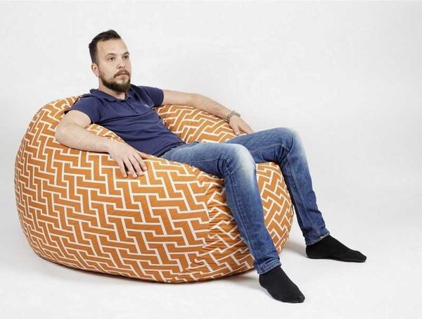 Fotoliu King Size, Material Textil - Zippity Orange