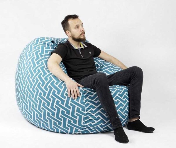 Fotoliu King Size, Material Textil - Zippity Turquoise